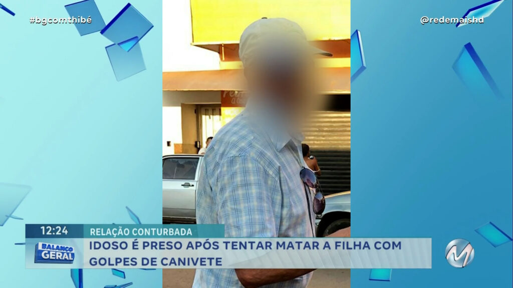 IDOSO É PRESO APÓS TENTAR MATAR A FILHA COM GOLPES DE CANIVETE