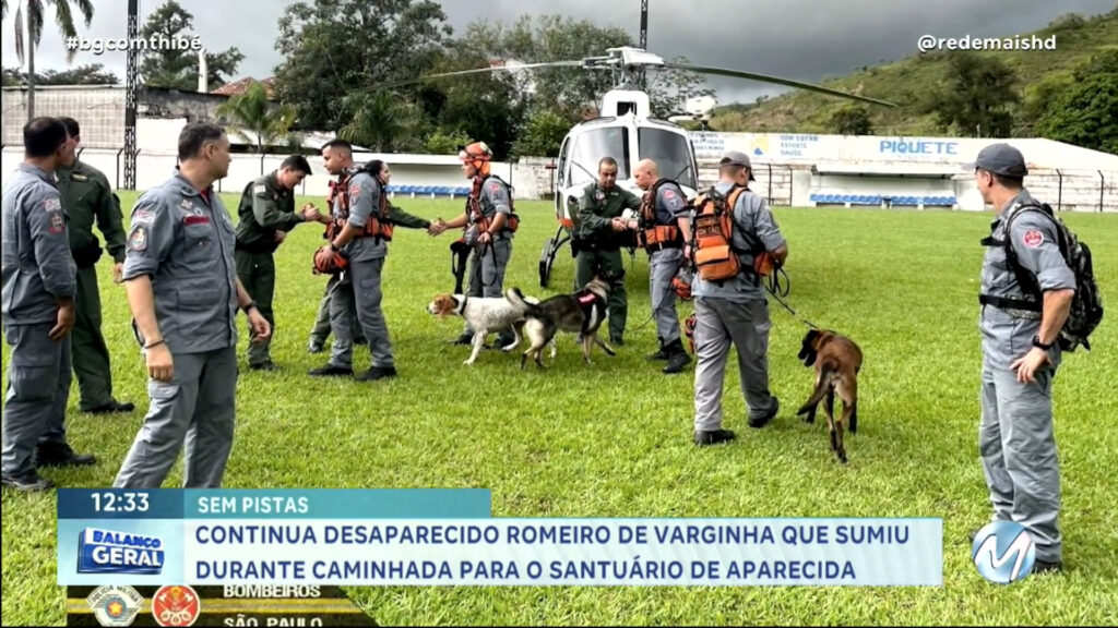 CONTINUA DESAPARECIDO ROMEIRO DE VARGINHA QUE SUMIU DURANTE CAMINHADA PARA O SANTUÁRIO DE APARECIDA