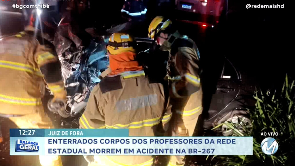 JUIZ DE FORA: ENTERRADOS CORPOS DOS PROFESSORES QUE MORRERAM EM ACIDENTE NA BR-267