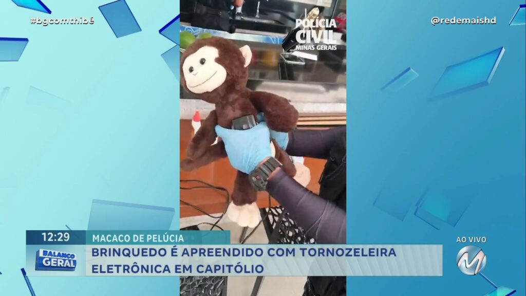 BRINQUEDO É APREENDIDO COM TORNOZELEIRA ELETRÔNICA EM CAPITÓLIO