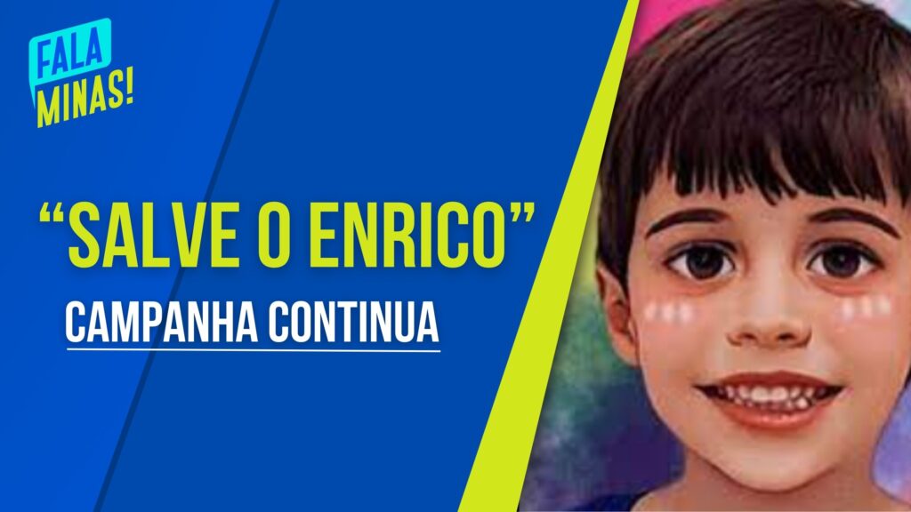 “SALVE O ENRICO”: CAMPANHA PARA ARRECADAR DINHEIRO PARA COMPRA DE MEDICAMENTO CONTINUA