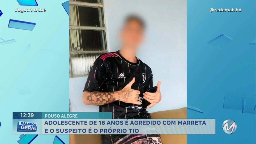 EM POUSO ALEGRE: ADOLESCENTE É AGREDIDO COM MARRETADAS E O SUSPEITO É O PRÓPRIO TIO