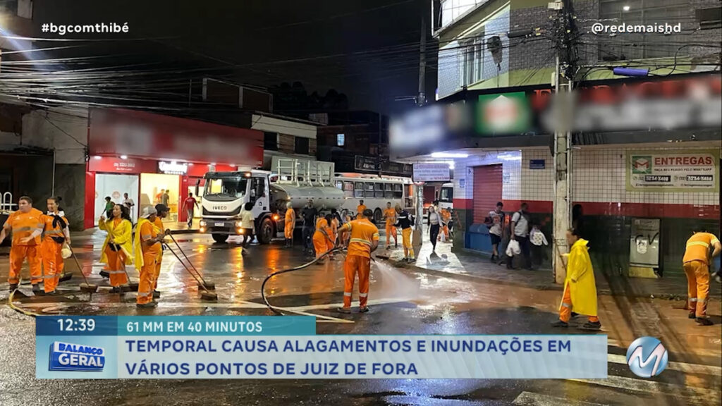 TEMPORAL CAUSA ALAGAMENTOS E INUNDAÇÕES EM VÁRIOS PONTOS DE JUIZ DE FORA