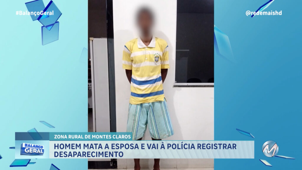 HOMEM MATA A ESPOSA E VAI À POLÍCIA REGISTRAR DESAPARECIMENTO