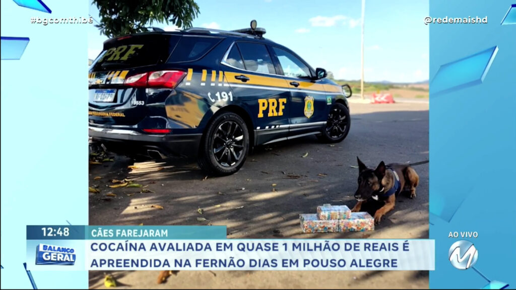 EM POUSO ALEGRE : COCAÍNA AVALIADA EM QUASE 1 MILHÃO DE REAIS É APREENDIDA NA FERNÃO DIAS