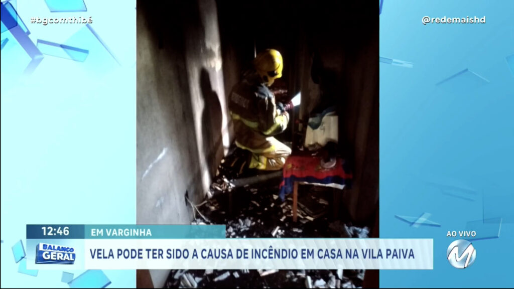 VELA PODE TER SIDO A CAUSA DE INCÊNDIO EM CASA NA VILA PAIVA