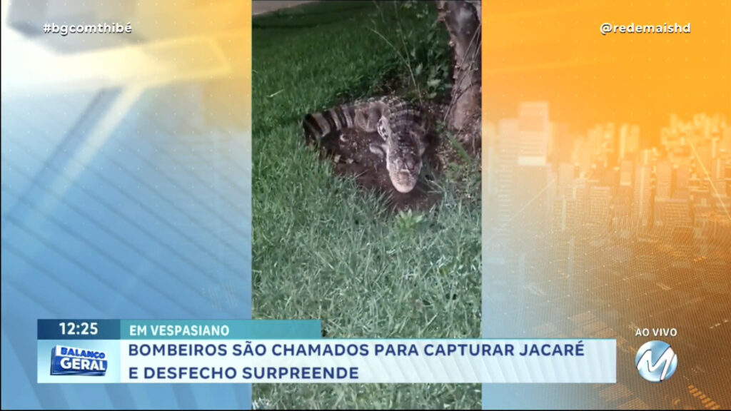 1º DE ABRIL: BOMBEIROS SÃO CHAMADOS PARA CAPTURAR JACARÉ E SÃO SURPREENDIDOS COM ANIMAL DE DECORAÇÃO