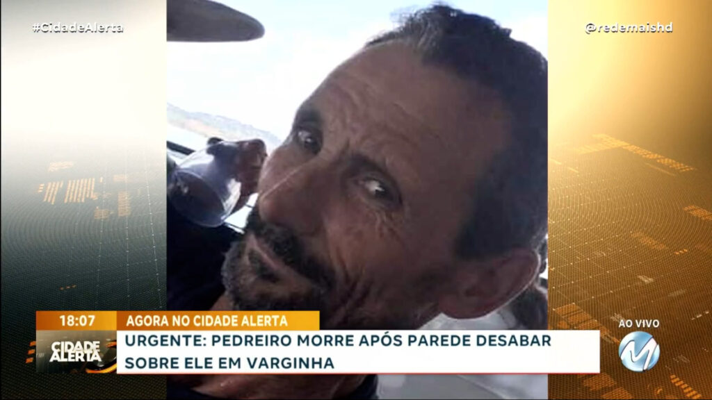URGENTE: PEDREIRO MORRE APÓS PAREDE DESABAR SOBRE ELE EM VARGINHA