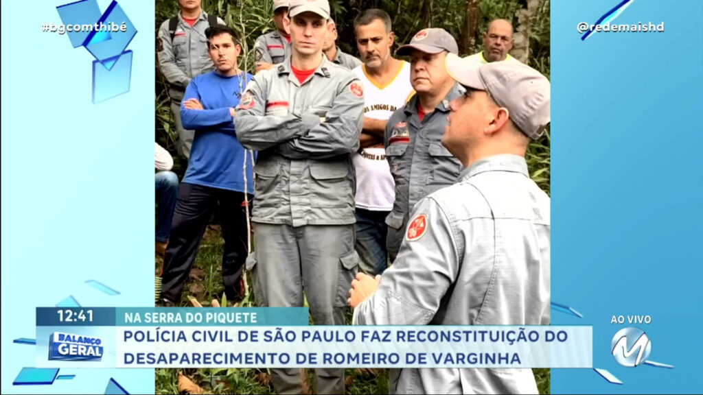 POLÍCIA CIVIL DE SÃO PAULO FAZ RECONSTITUIÇÃO DO DESAPARECIMENTO DE ROMEIRO DE VARGINHA