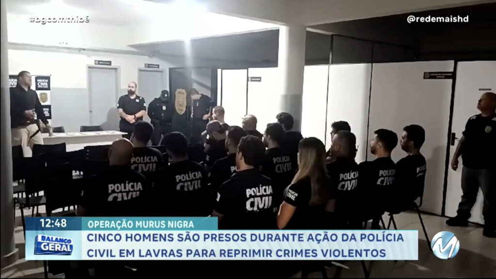 CINCO HOMENS SÃO PRESOS DURANTE AÇÃO DA POLÍCIA CIVIL PARA REPRIMIR CRIMES VIOLENTOS