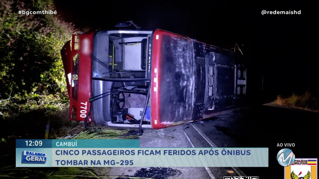 MULHER MORRE EM ACIDENTE COM ÔNIBUS DE TURISTAS EM CONCEIÇÃO DA APARECIDA