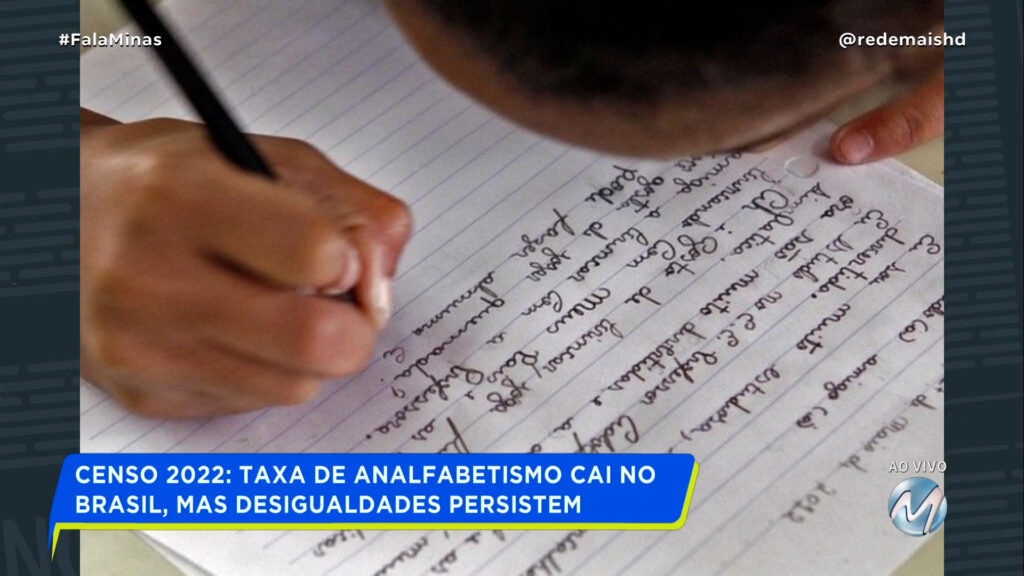 CENSO 2022: TAXA DE ANALFABETISMO CAI NO BRASIL, MAS DESIGUALDADES PERSISTEM