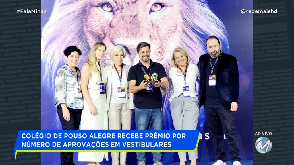 COLÉGIO DE POUSO ALEGRE RECEBE PRÊMIO POR NÚMERO DE APROVAÇÕES EM VESTIBULARES