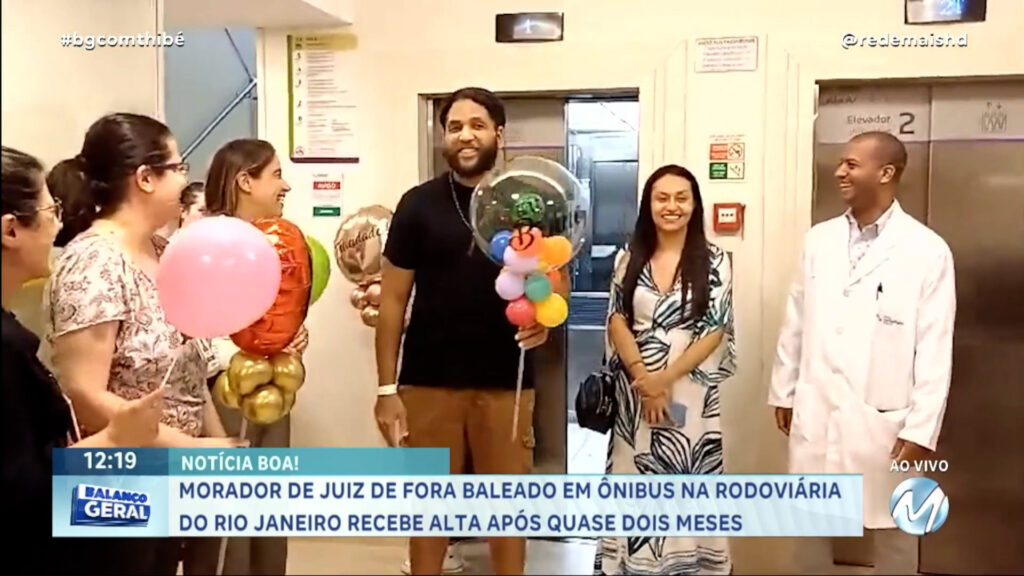MORADOR DE JUIZ DE FORA BALEADO EM ÔNIBUS NA RODOVIÁRIA DO RIO JANEIRO RECEBE ALTA