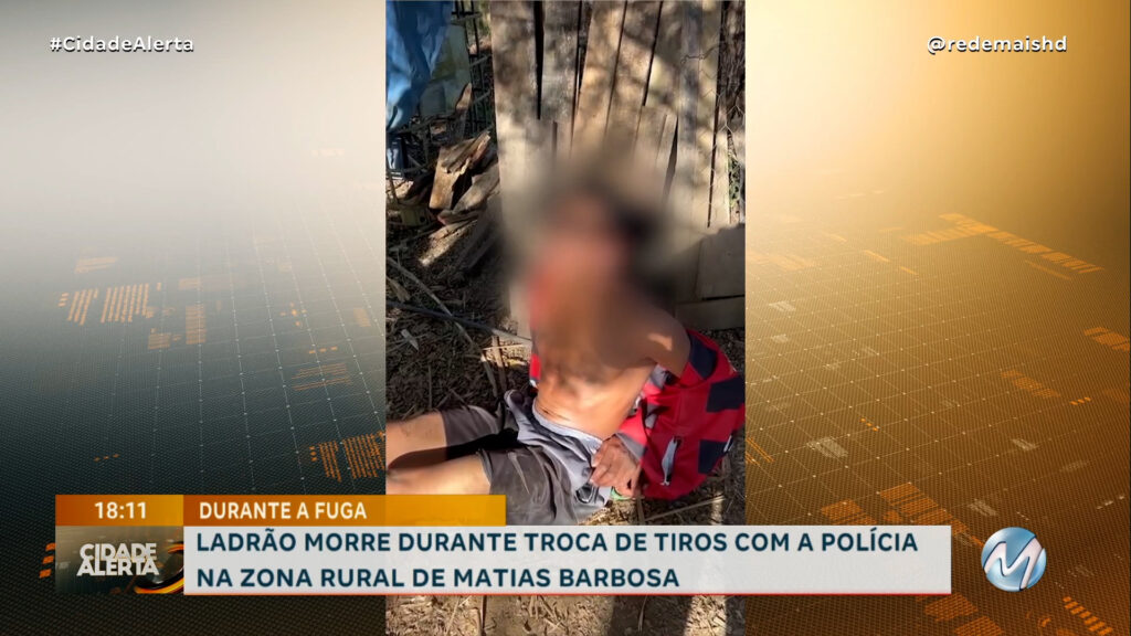 LADRÃO MORRE DURANTE TROCA DE TIROS COM A PM: BANDO HAVIA ASSALTADO FAZENDA