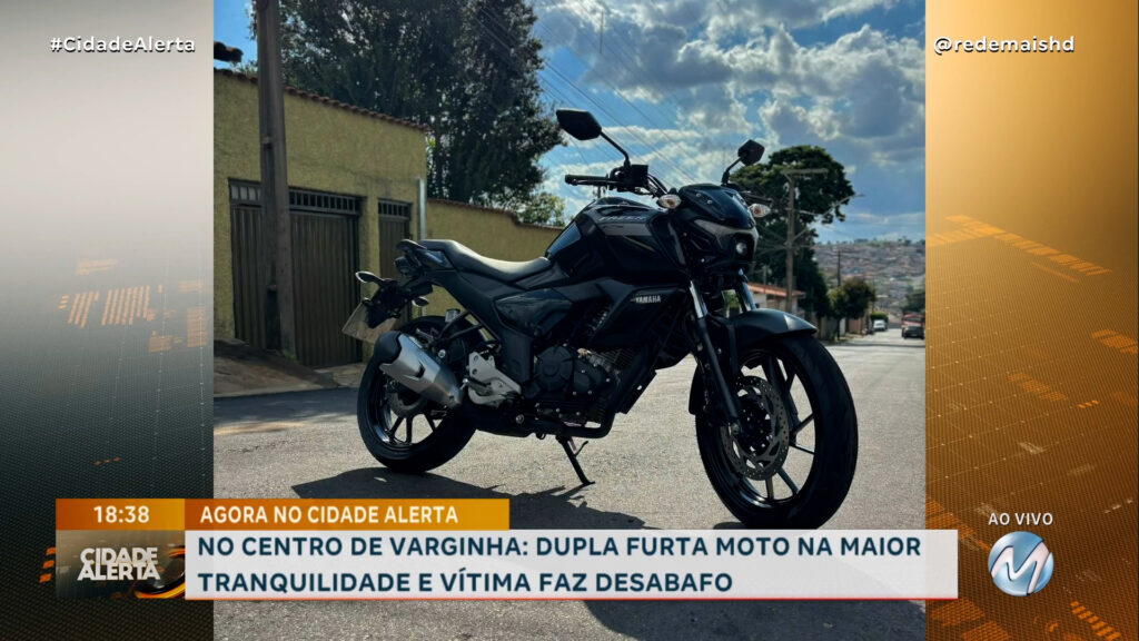 DUPLA FURTA MOTO NA MAIOR TRANQUILIDADE E VÍTIMA FAZ DESABAFO