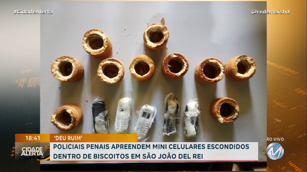 OUSADIA PURA: CRIMINOSOS TENTAM ENTRAR NO PRESÍDIO COM MINI CELULARES ESCONDIDOS DENTRO DE BISCOITOS