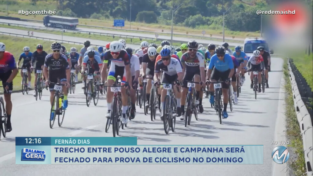 TRECHO DA FERNÃO DIAS VAI SER FECHADO PARA PROVA DE CICLISMO NO DOMINGO