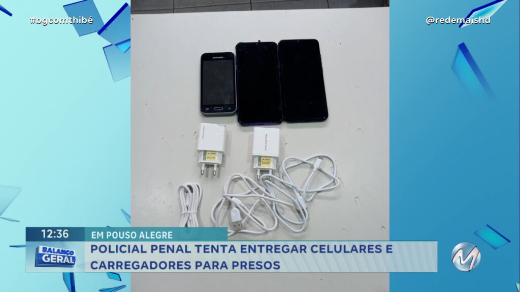 POLICIAL PENAL TENTA ENTREGAR CELULARES E CARREGADORES PARA PRESOS