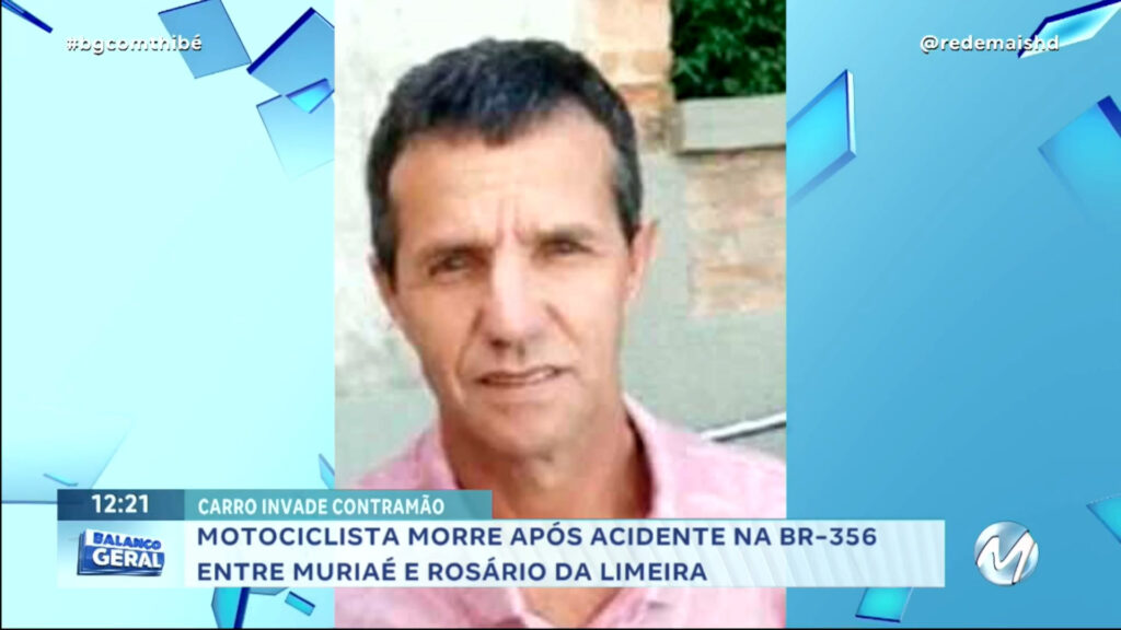 MOTOCICLISTA MORRE EM ACIDENTE NA ZONA DA MATA