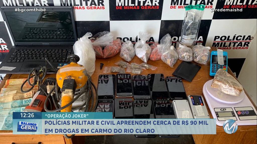 POLÍCIA FAZ OPERAÇÃO CONTRA O TRÁFICO EM CARMO DO RIO CLARO