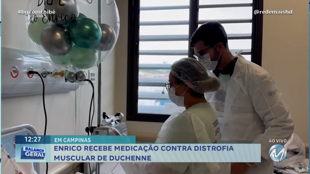 ENRICO RECEBE MEDICAÇÃO CONTRA DISTROFIA MUSCULAR DE DUCHENNE