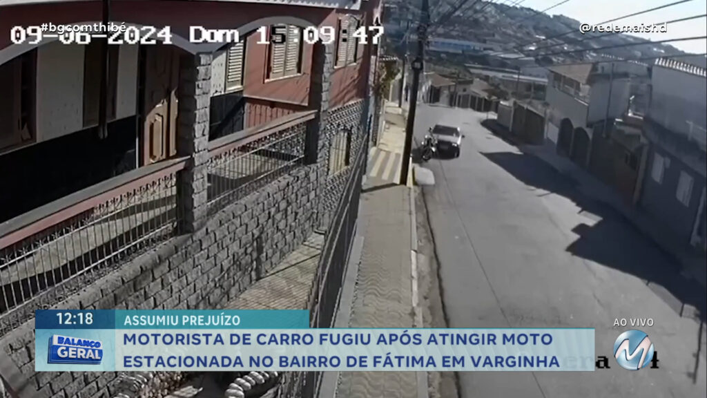 MOTORISTA QUE ATINGIU MOTO PROCURA O DONO DO VEÍCULO