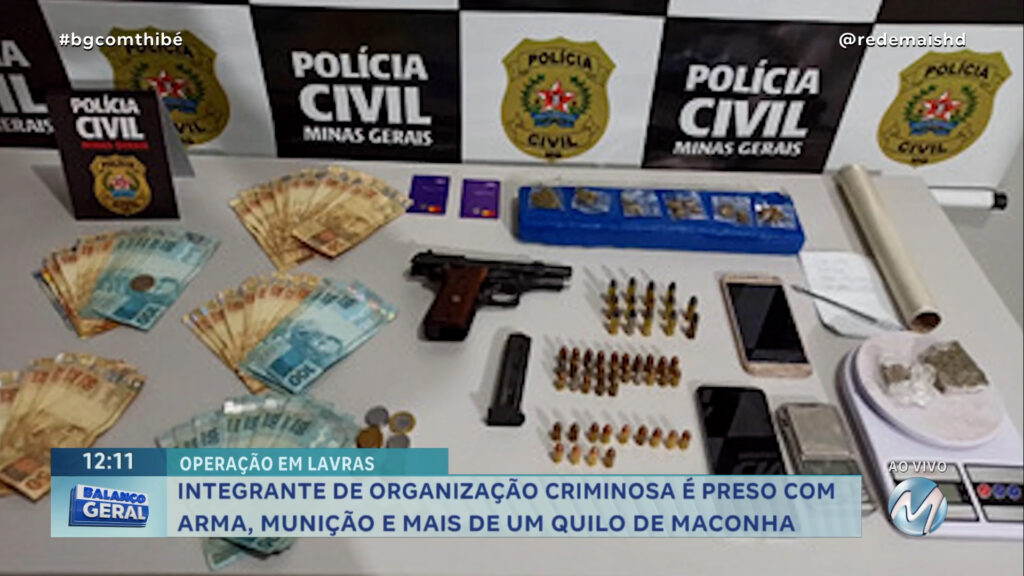 INTEGRANTE DE ORGANIZAÇÃO CRIMINOSA É PRESO