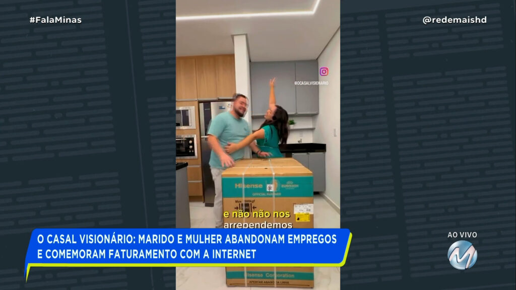 O CASAL VISIONÁRIO: MARIDO E MULHER ABANDONAM EMPREGOS E COMEMORAM FATURAMENTO COM A INTERNET