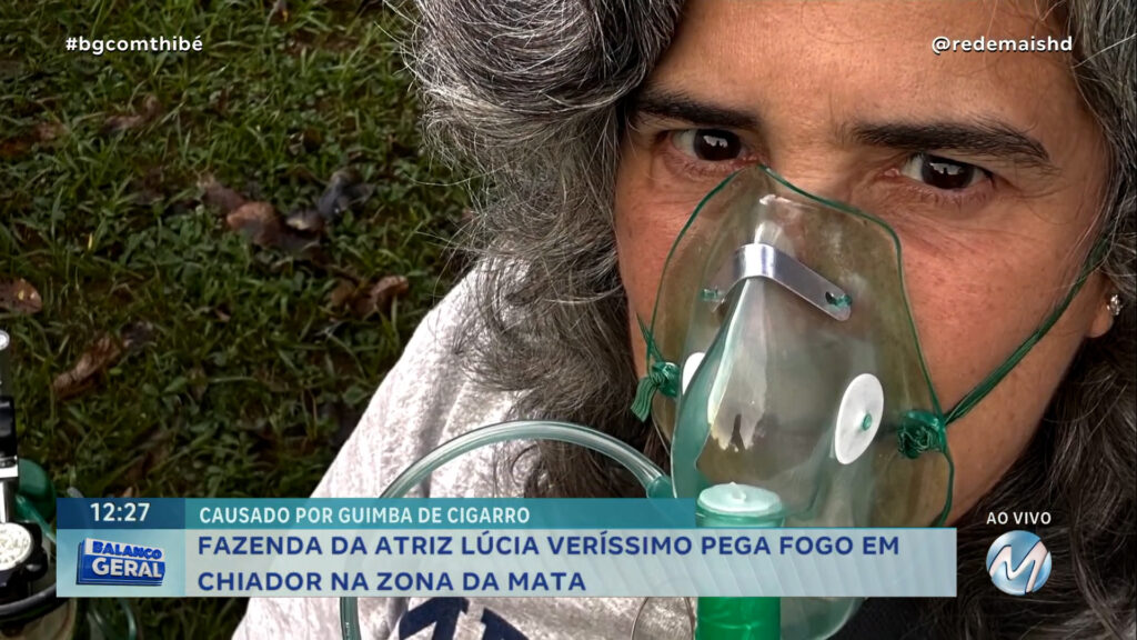 FAZENDA DA ATRIZ LÚCIA VERÍSSIMO PEGA FOGO EM CHIADOR NA ZONA DA MATA