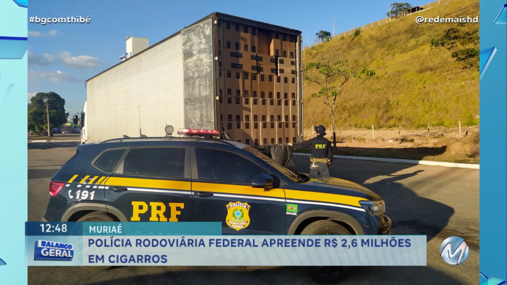 POLÍCIA RODOVIÁRIA FEDERAL APREENDE R$ 2,6 MILHÕES EM CIGARROS