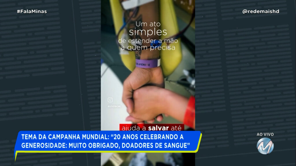 JUNHO VERMELHO: HEMOMINAS CELEBRA O DIA MUNDIAL DO DOADOR DE SANGUE