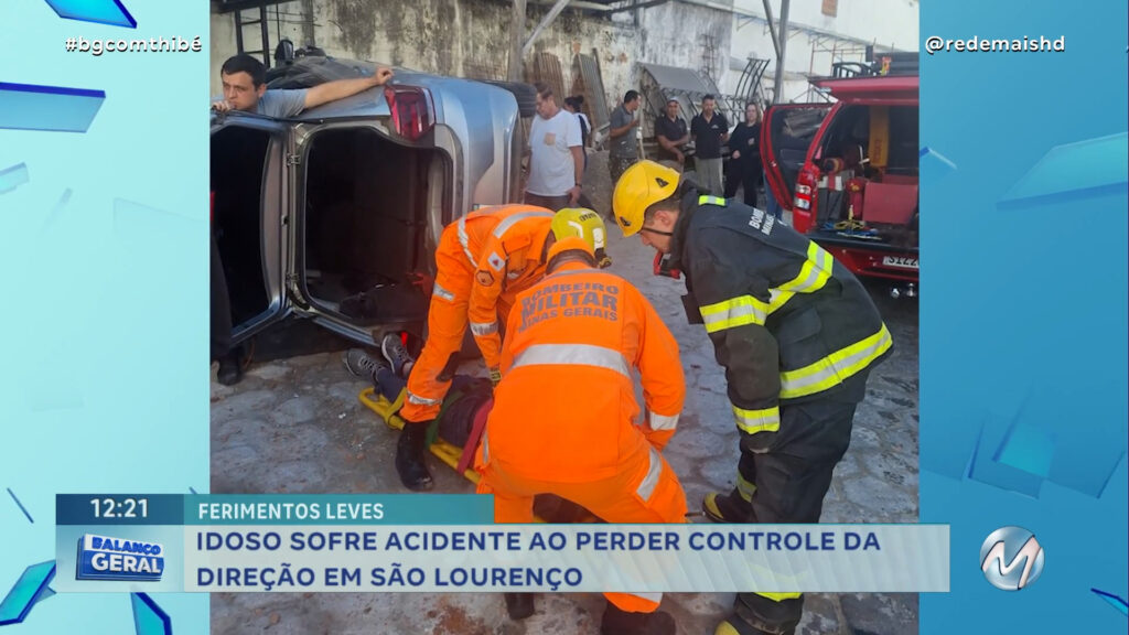 CARRO DESGOVERNADO INVADE GARAGEM DE HOTEL EM SÃO LOURENÇO