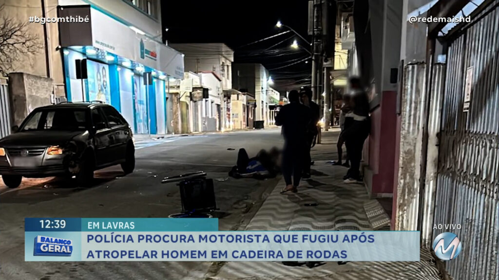 POLÍCIA PROCURA MOTORISTA QUE FUGIU APÓS ATROPELAR CADEIRANTE