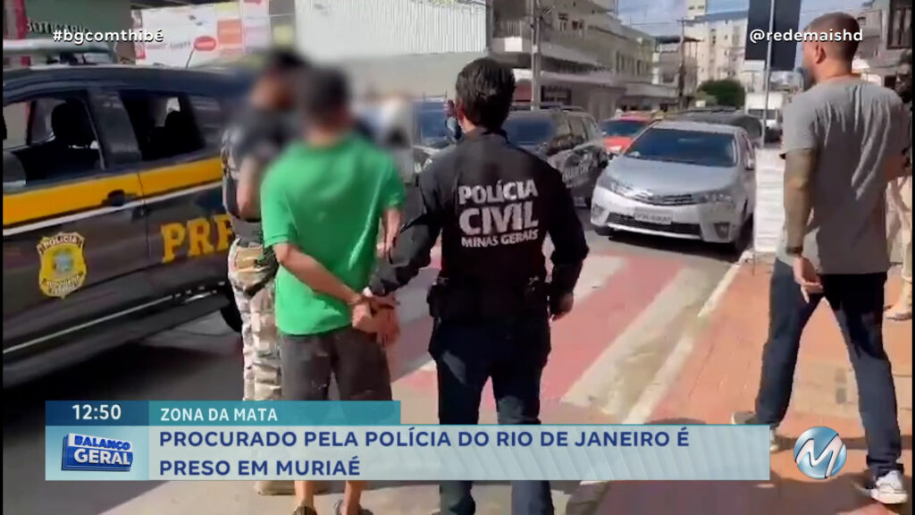 NA ZONA DA MATA: PROCURADO PELA POLÍCIA DO RIO DE JANEIRO É PRESO EM MURIAÉ