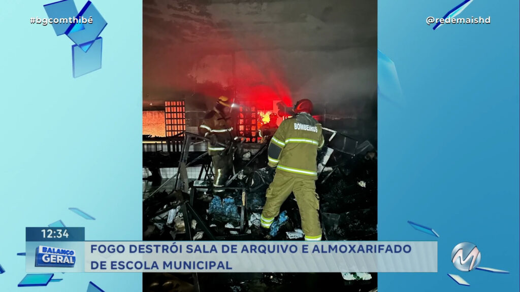 VÂNDALOS INVADEM ESCOLA EM POUSO ALEGRE E COLOCAM FOGO NO LOCAL