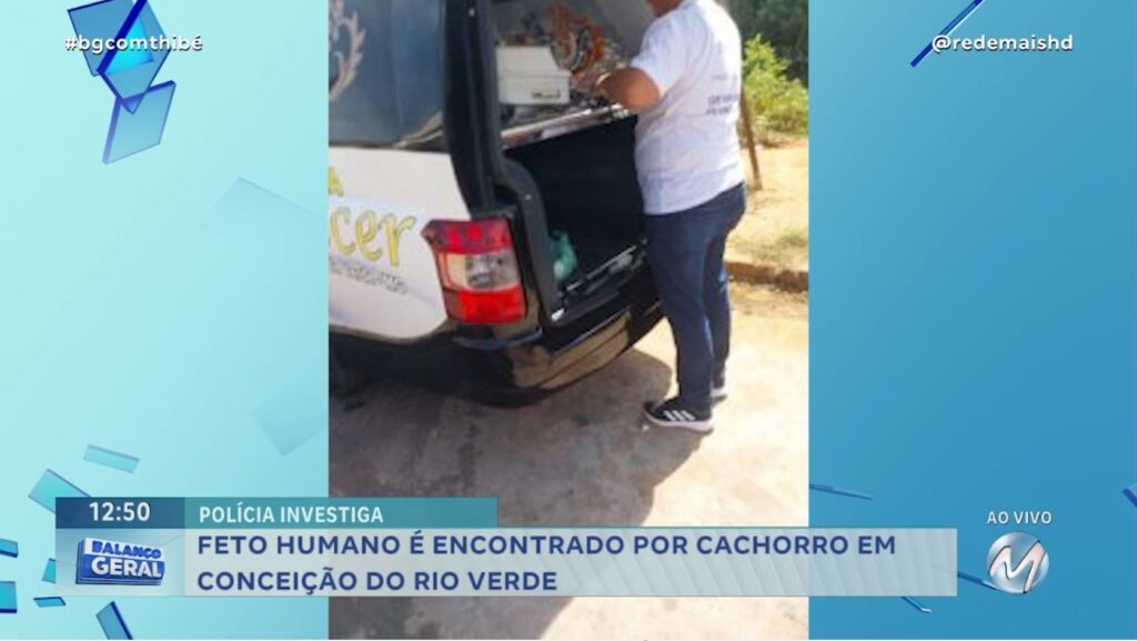 FETO HUMANO É ENCONTRADO POR CACHORRO EM CONCEIÇÃO DO RIO VERDE