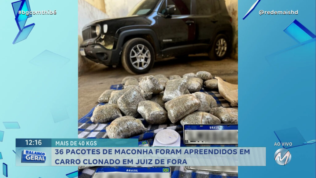 MACONHA É APREENDIDA EM CARRO CLONADO EM JUIZ DE FORA