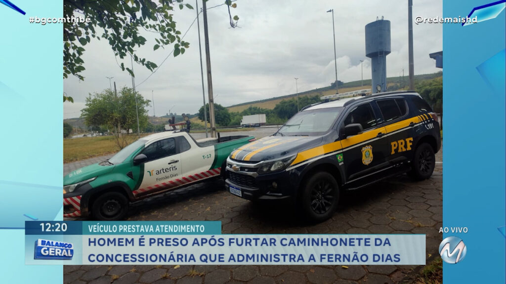 CARA DE PAU: HOMEM FURTA CAMINHONETE DE CONCESSIONÁRIA QUE ADMINISTRA A FERNÃO DIAS