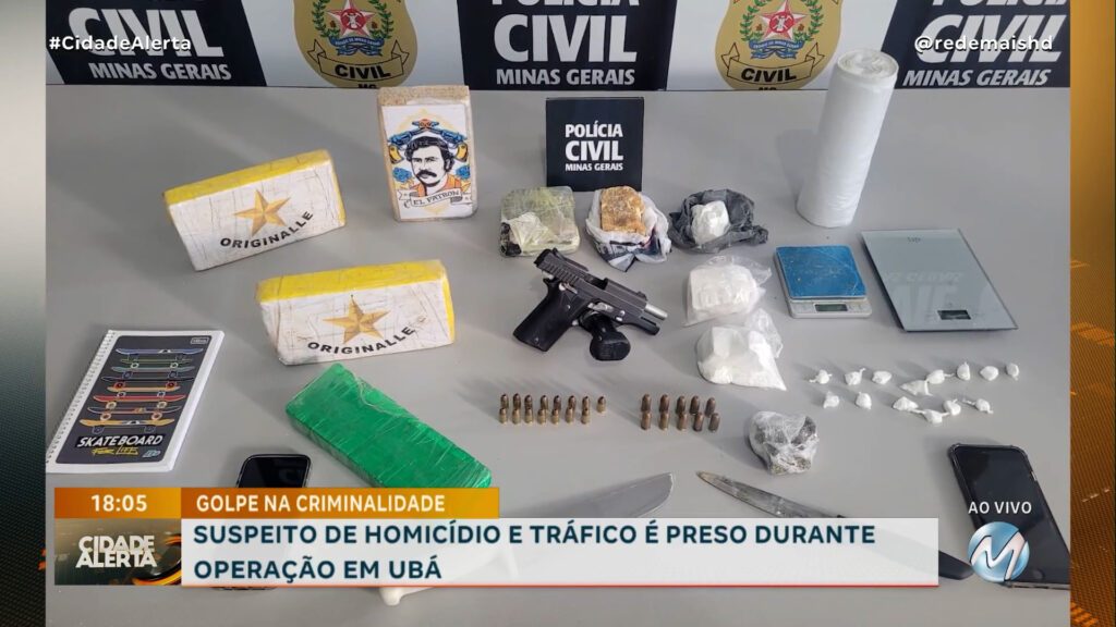 CHEFE DO TRÁFICO É PRESO DURANTE OPERAÇÃO POLICIAL EM UBÁ