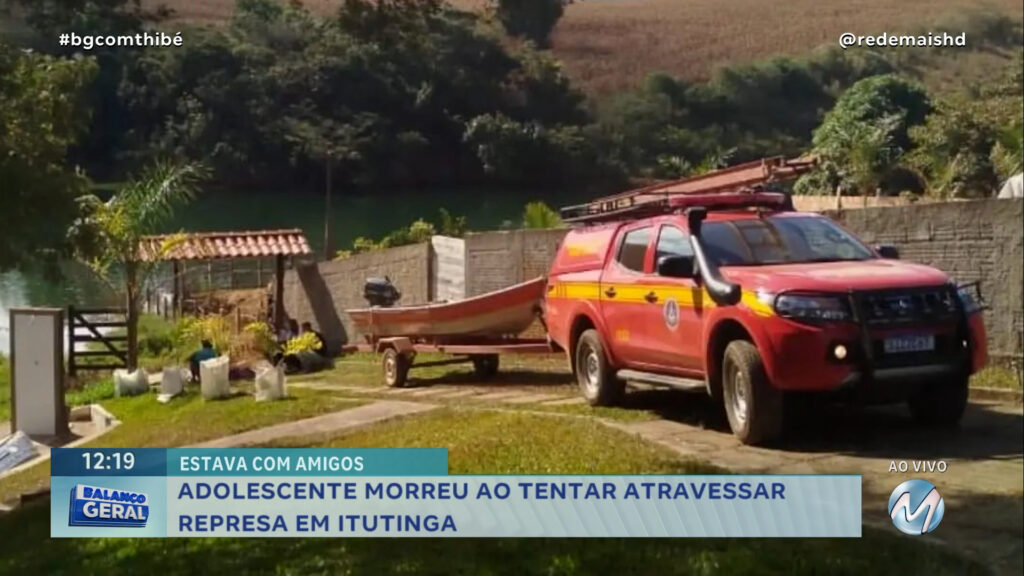 ADOLESCENTE MORRE APÓS SE AFOGAR NA REPRESA DE CAMARGOS EM ITUTINGA