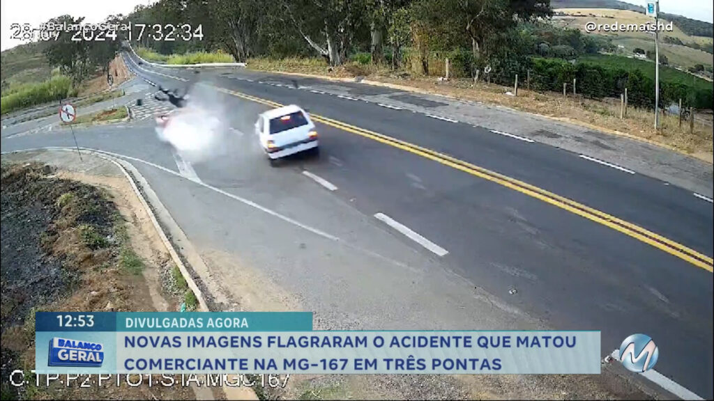 CÂMERAS FLAGRARAM ACIDENTE QUE MATOU COMERCIANTE EM TRÊS PONTAS