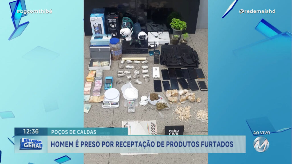 HOMEM É PRESO POR RECEPTAÇÃO DE PRODUTOS FURTADOS