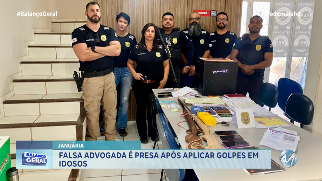 FALSA ADVOGADA É PRESA APÓS APLICAR GOLPES EM IDOSOS