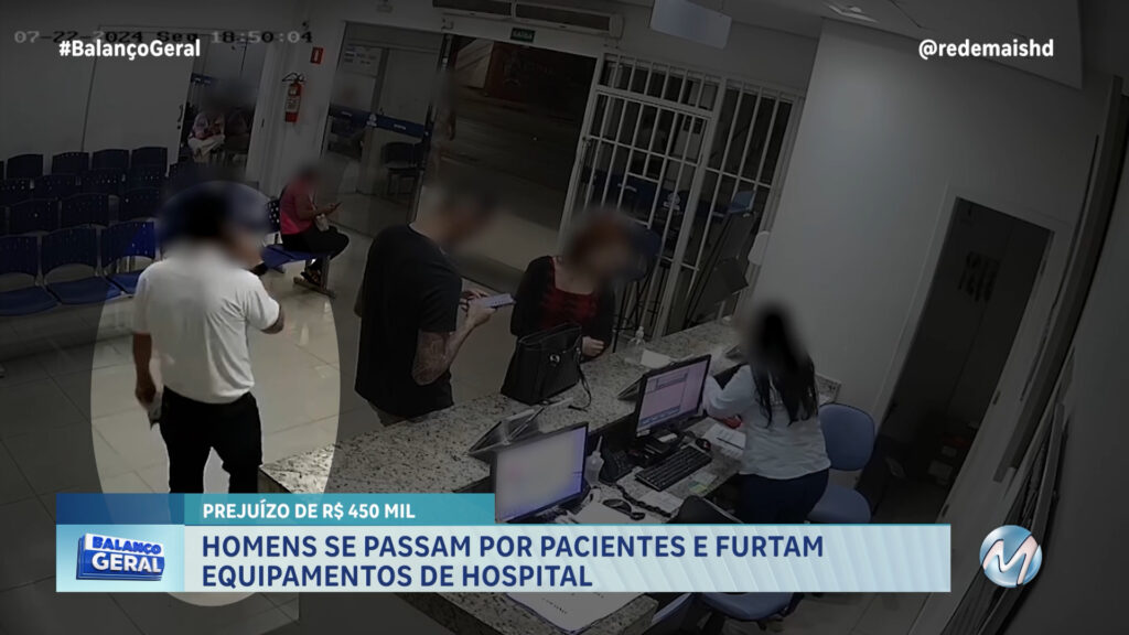 HOMENS SE PASSAM  POR PACIENTES E FURTAM EQUIPAMENTOS DE HOSPITAL