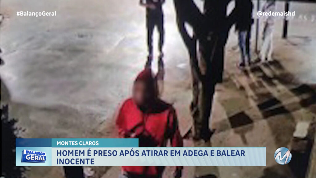 HOMEM É PRESO APÓS ATIRAR EM ADEGA E BALEAR INOCENTE