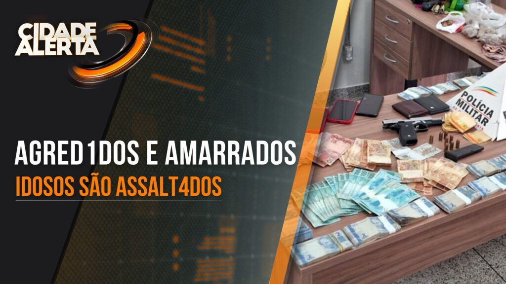 IDOSO SÃO AGREDIDOS, AMARRADOS E ROUBADOS DENTRO DE CASA EM CONGONHAL: LADRÕES SÃO PRESOS