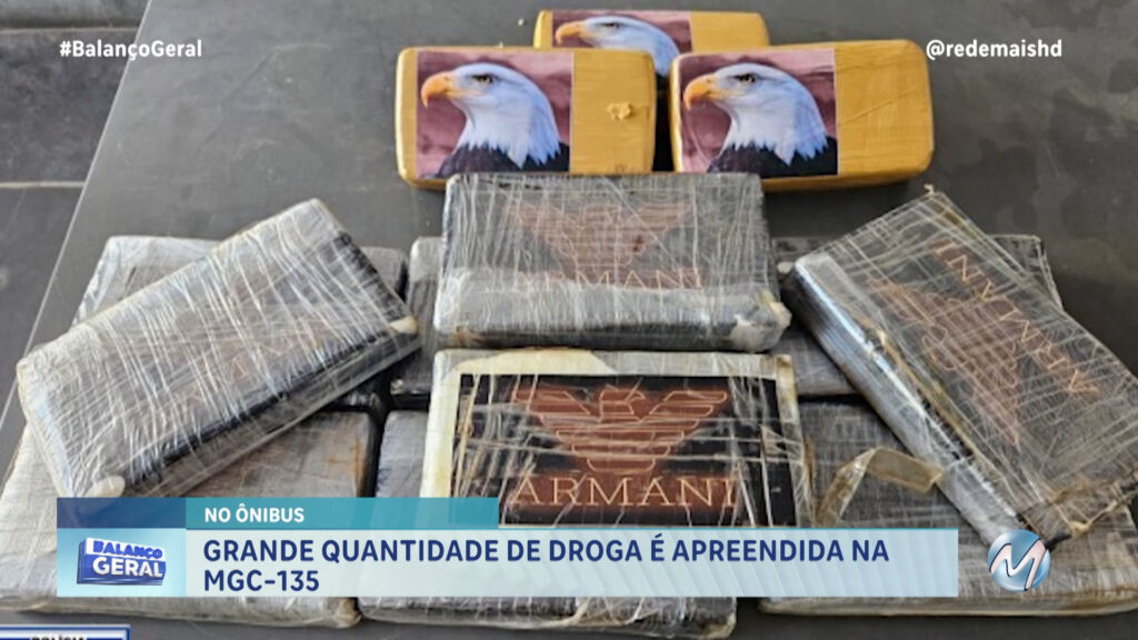 GRANDE QUANTIDADE DE DROGA É APREENDIDA NA MGC-135