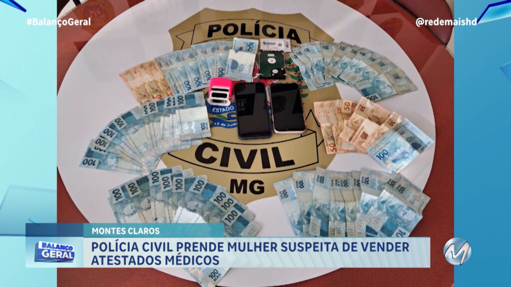 POLÍCIA CIVIL PRENDE MULHER SUSPEITA DE VENDER ATESTADOS MÉDICOS