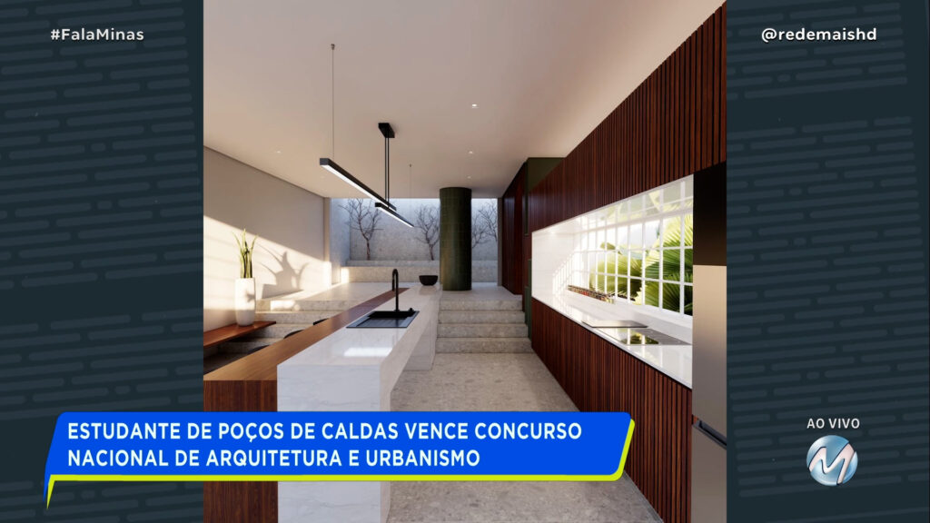 ESTUDANTE DE POÇOS DE CALDAS VENCE CONCURSO NACIONAL DE ARQUITETURA E URBANISMO